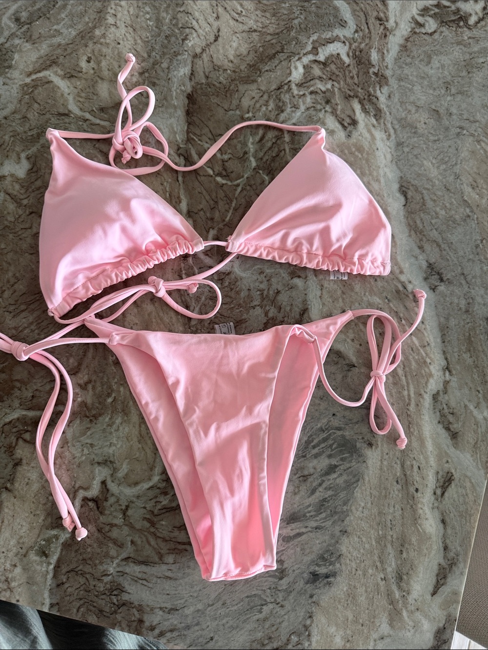 Women’s Pink String Bikini Set
